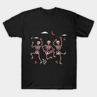 Skeleton Dancing Halloween T-Shirt